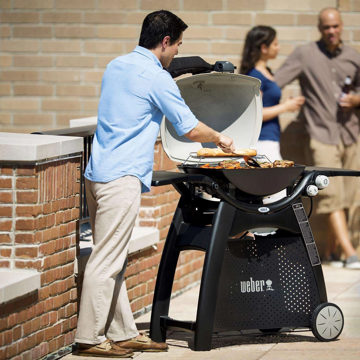 Weber Q3200 2 Burner Liquid Propane Grill Titanium - Image 3