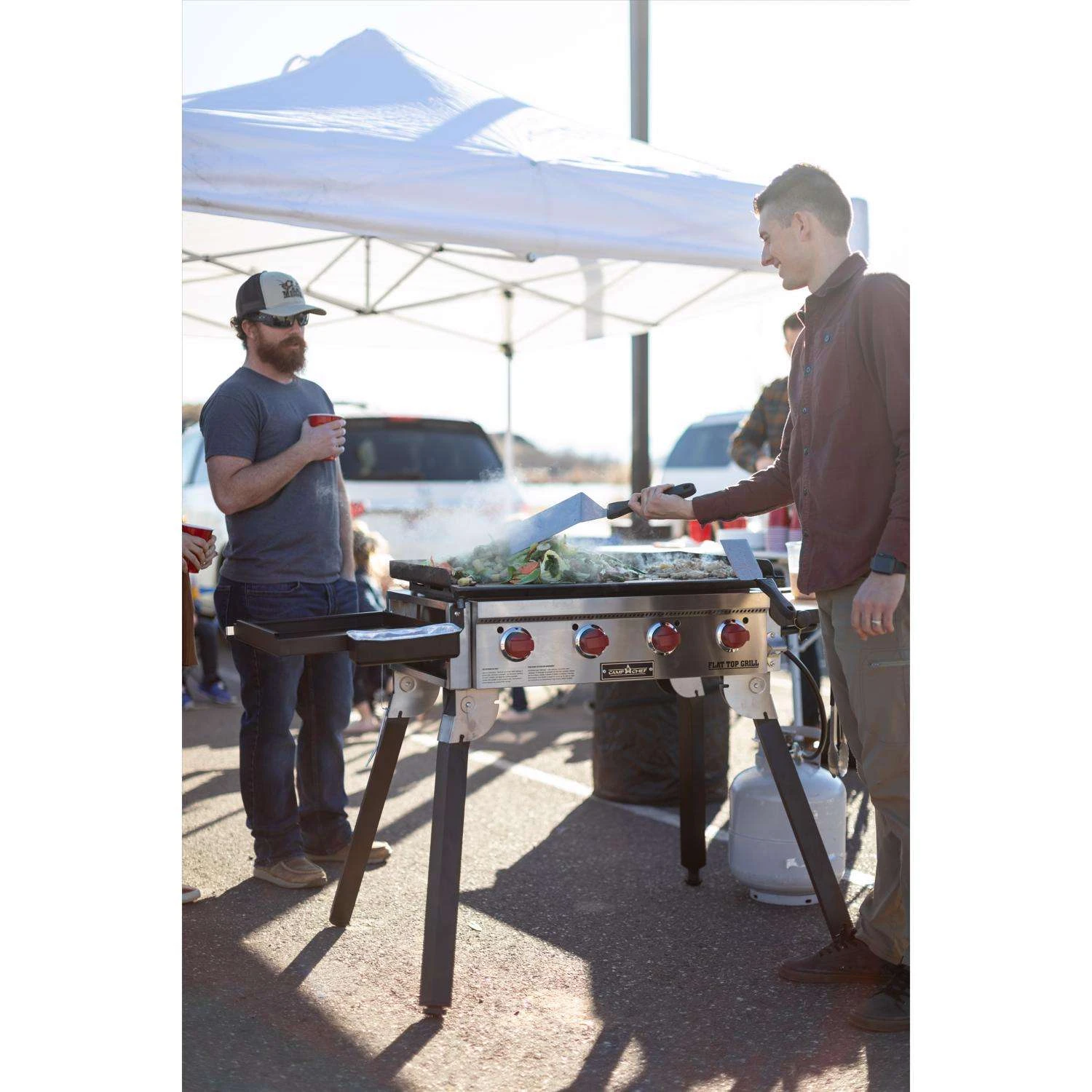 Camp Chef 4 Burner Liquid Propane Portable Grill Black/Silver - Image 6