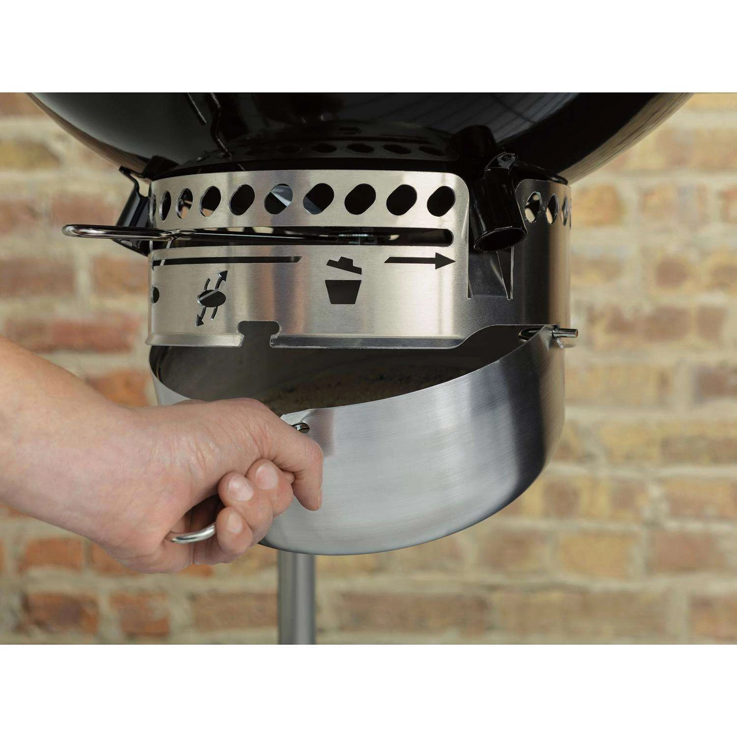 Weber 22 In. Performer Deluxe Charcoal Grill Green - Image 6