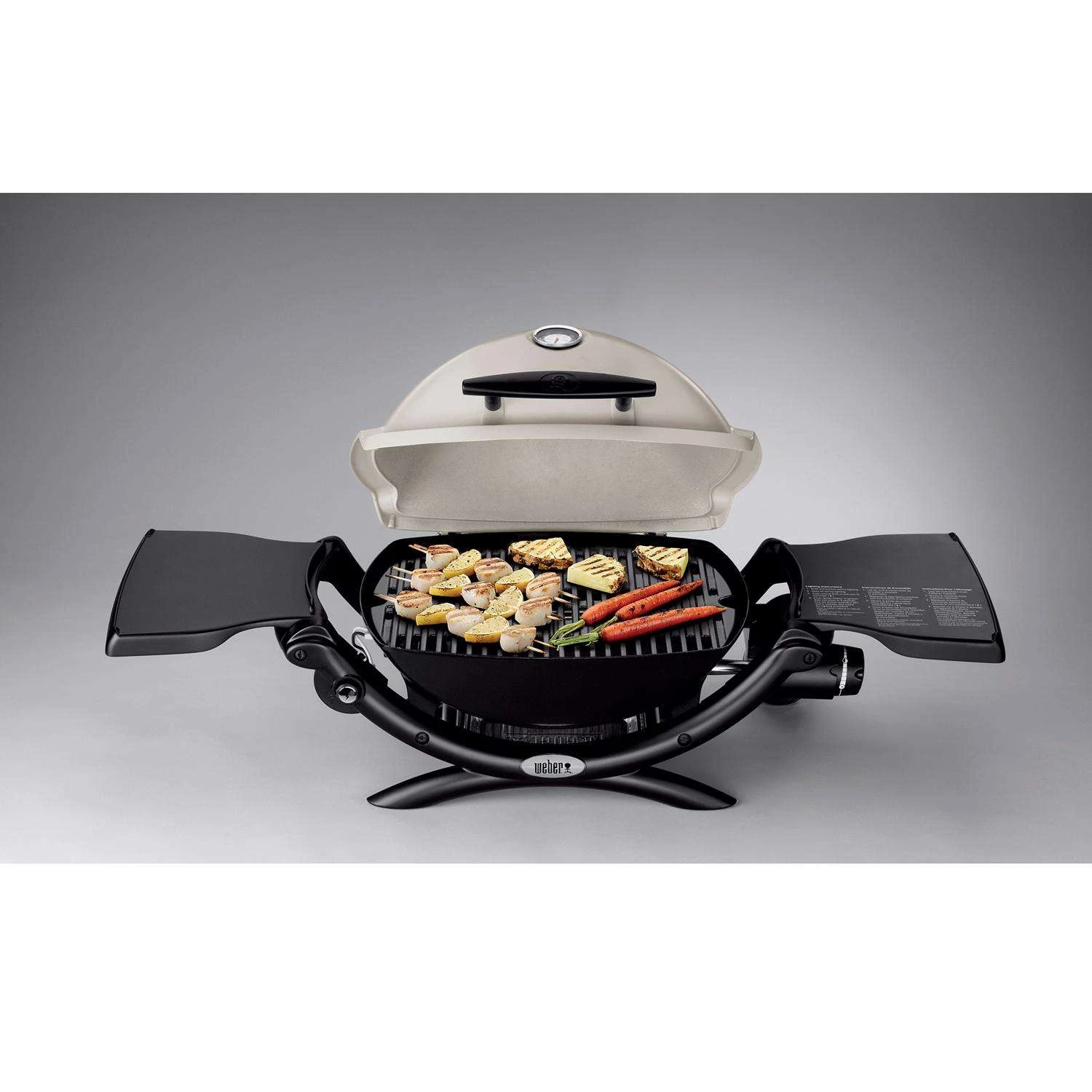 Weber Q1200 1 Burner Liquid Propane Grill Red - Image 2