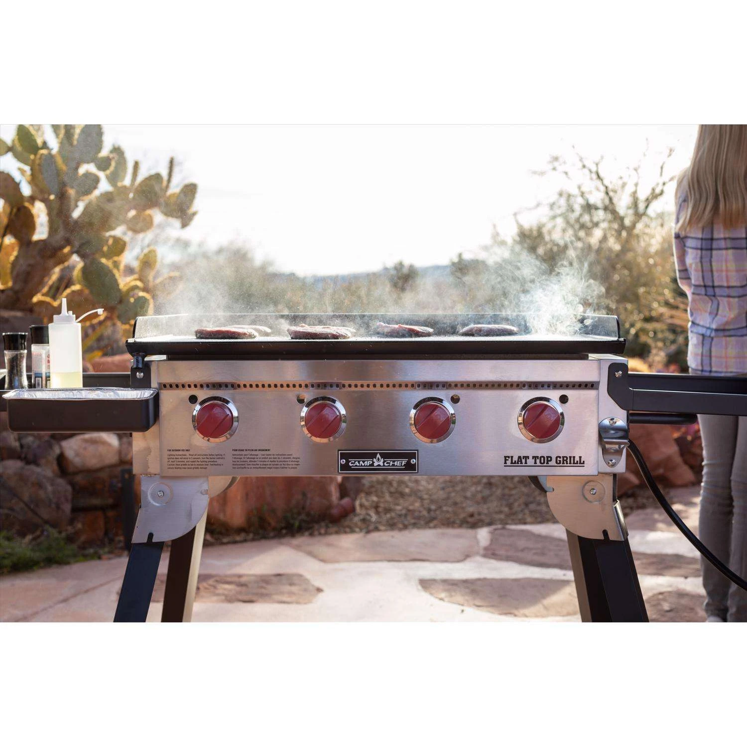 Camp Chef 4 Burner Liquid Propane Portable Grill Black/Silver - Image 4